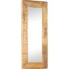 vidaXL Spiegel handgesneden 110x50x2,5 cm massief mangohout