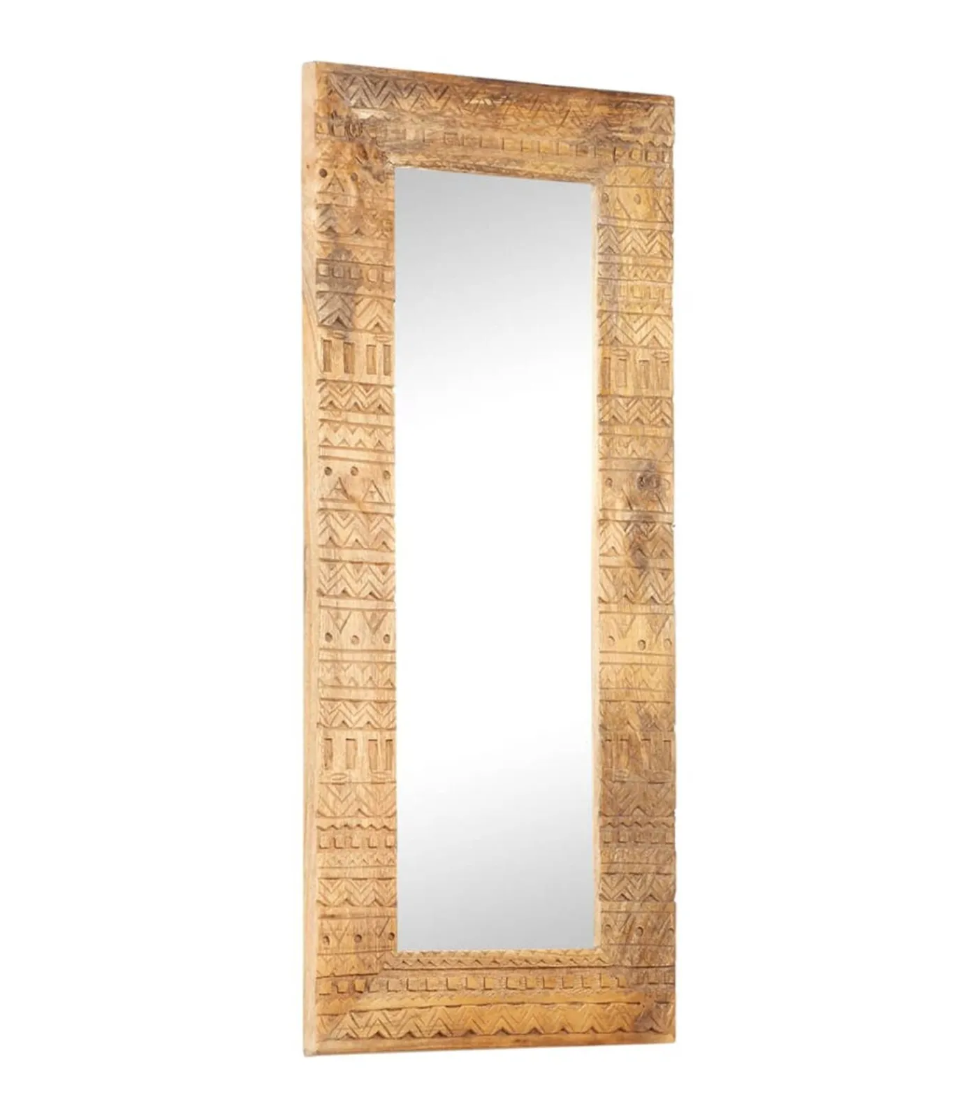 vidaXL Spiegel handgesneden 110x50x2,5 cm massief mangohout