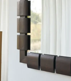 Tikamoon Spiegel in mindihout 100x80 cm Isaac