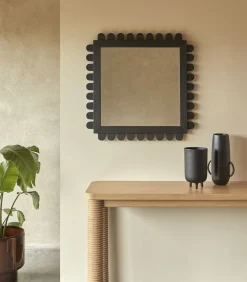 Tikamoon Spiegel in mindihout 75x75 cm Luca