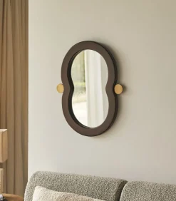 Sale Spiegel in mindihout 60x40 cm Agate Spiegels