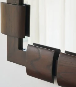 Outlet Spiegel in mindihout 85x67,5 cm Isaac Spiegels