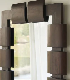 Outlet Spiegel in mindihout 85x67,5 cm Isaac Spiegels