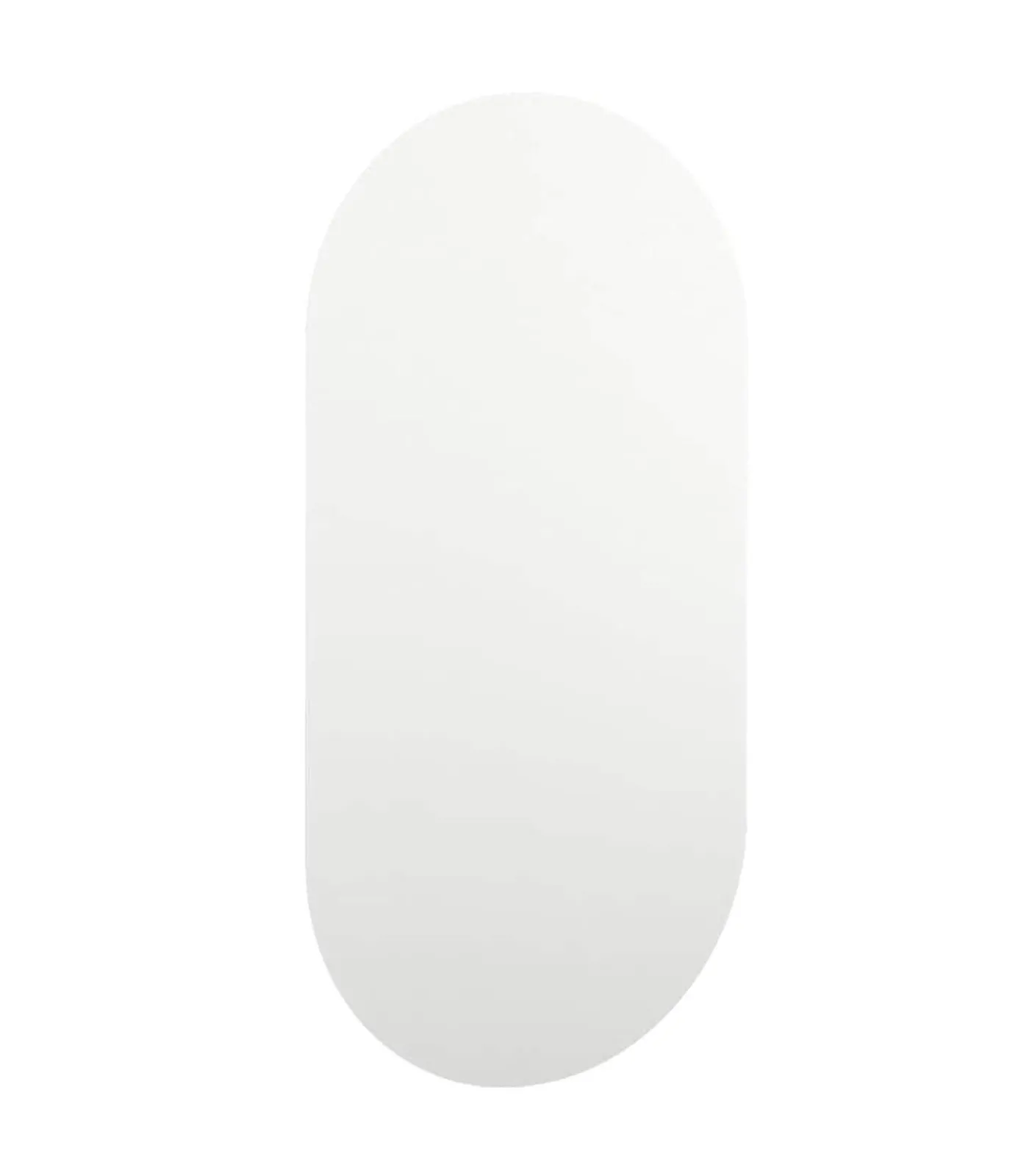 Outlet Spiegel met LED-verlichting ovaal 60x30 cm glas Spiegels