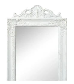 vidaXL Spiegel vrijstaand barok stijl 160x40 cm wit