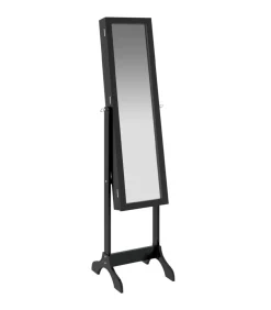 Best Spiegel vrijstaand 34x37x146 cm zwart Spiegels
