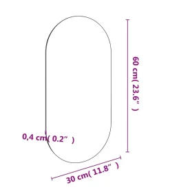 vidaXL Spiegel 60x30 cm glas