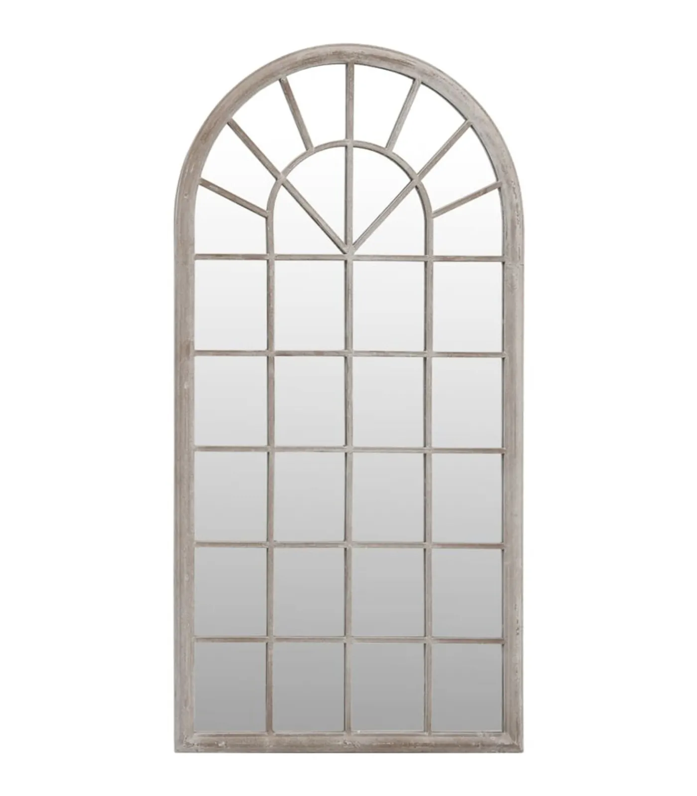 vidaXL Spiegel 90x45 cm ijzer zandkleurig