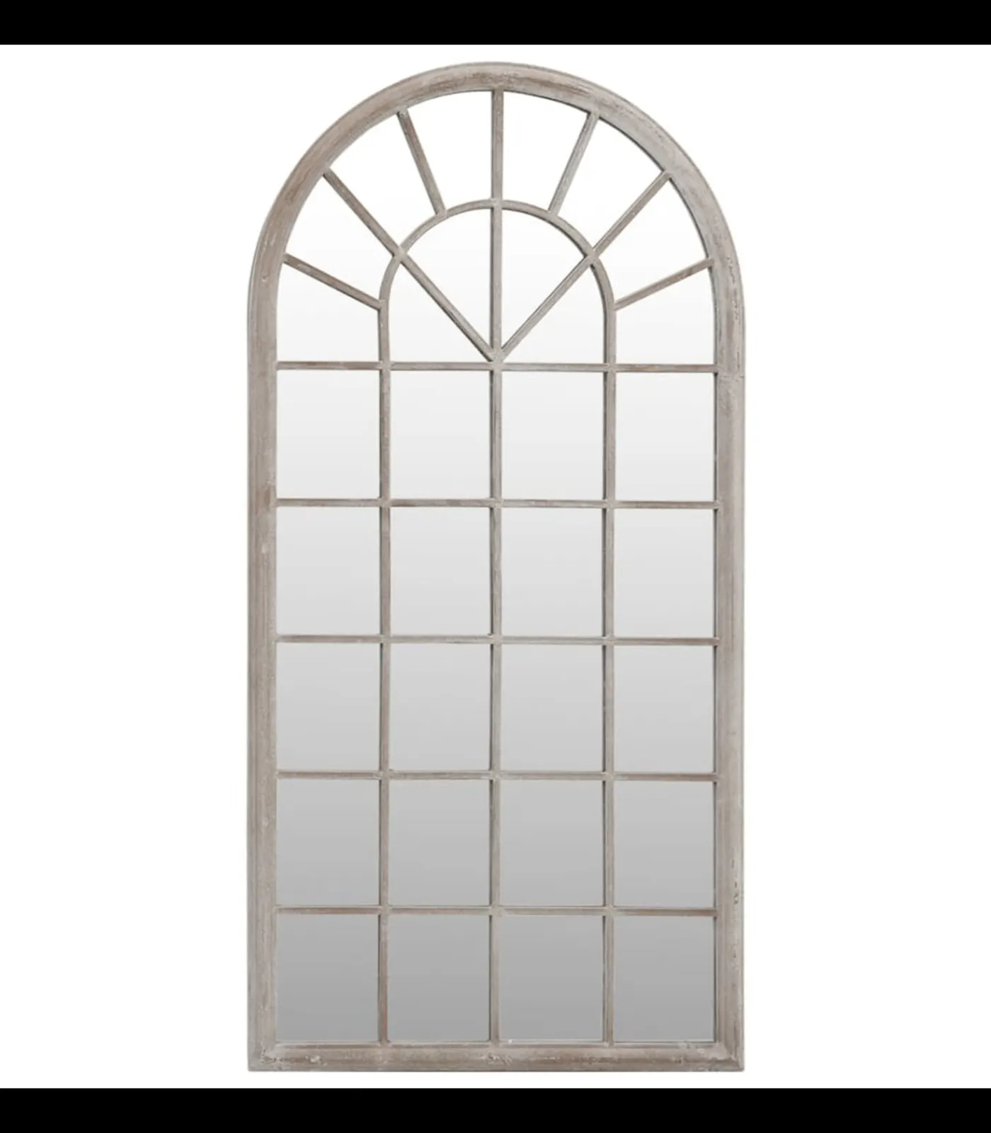 vidaXL Spiegel 90x45 cm ijzer zandkleurig