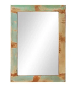 vidaXL Spiegel 70x50 cm massief gerecycled hout en glas