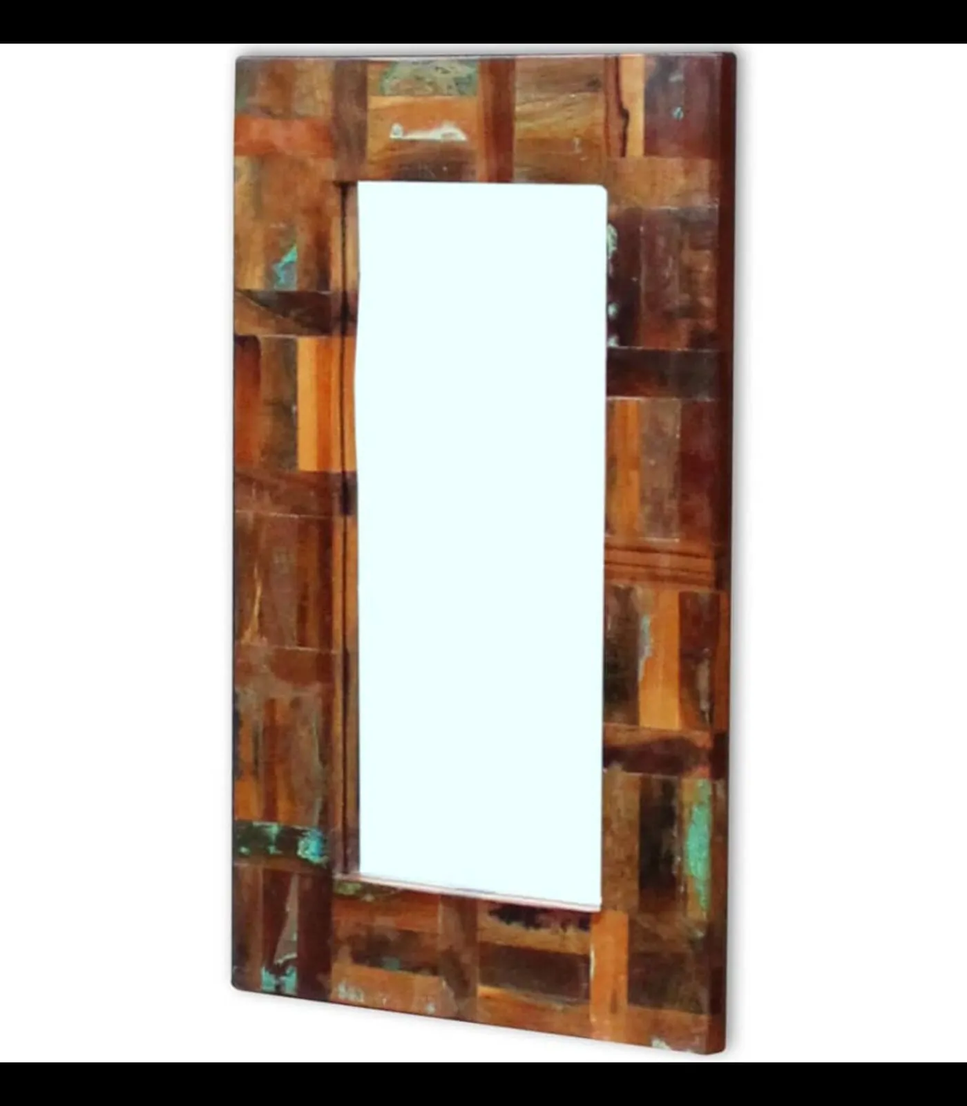 Spiegel 80x50 cm massief gerecycled hout Spiegels