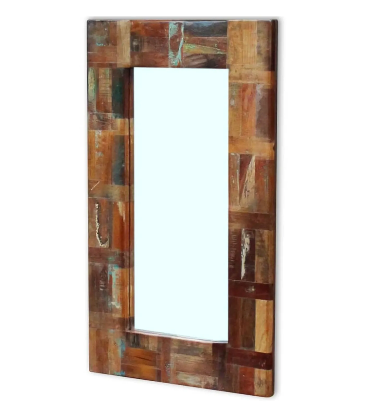 Spiegel 80x50 cm massief gerecycled hout Spiegels