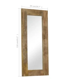 vidaXL Spiegel 50x110 cm massief mangohout
