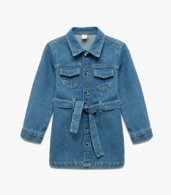 Sale Spijkerjurk Meisjes Ceintuur Zakdetails Kinderen Kleedjes & Rokken