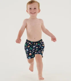 SPLASH - Zwembroek - Marineblauw Kinderen Badkleding