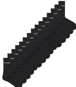 Heren JACK & JONES Sportsokken Heren JACREGEN - 15 paar - Zwart