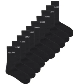 Heren JACK & JONES Sportsokken Heren JACREGEN - 10 paar - Zwart