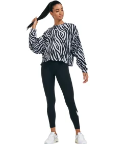 DAMES Nike SPORTSWEAR ESSENTIAL SWOOSH - Leggings - Zwart