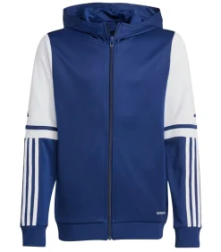 Kinderen Adidas SQUADRA 25 - Trui met kap Met Volledige Ritssluiting - Wit