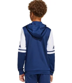 Kinderen Adidas SQUADRA 25 - Trui met kap Met Volledige Ritssluiting - Wit