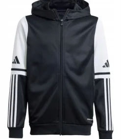 Kinderen Adidas SQUADRA 25 - Trui met kap Met Volledige Ritssluiting - Wit