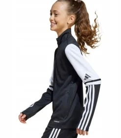 Kinderen Adidas SQUADRA 25 - Trui met kap Met Volledige Ritssluiting - Wit