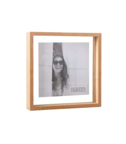 Hot SQUARE FLOATING Box 25 x 25 licht hout Fotolijsten