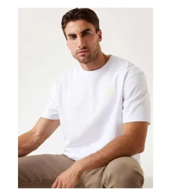 Heren GUESS Ss Cn Patch At Chest Tee