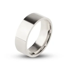 Discount Stalen Ring - Hoogglans Zilver Kleurig - 8mm Heren Ringen