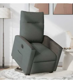 Best Sta-op-stoel elektrisch verstelbaar stof donkergrijs Zetels