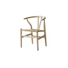 Online Stoel van licht massief teakhout met vlechtwerk Blaise Stoelen