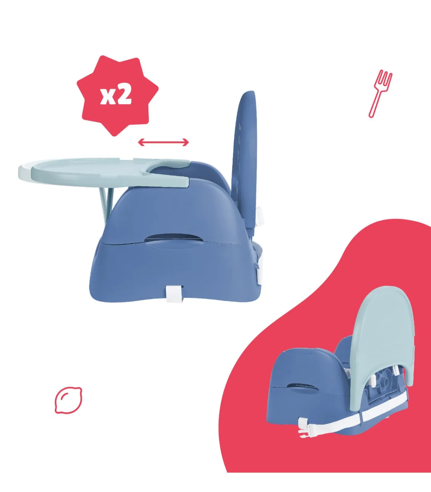 Kinderen BADABULLE Stoelverhoger - Cat