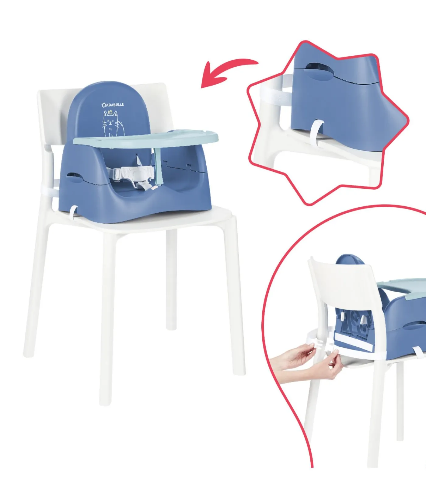 Kinderen BADABULLE Stoelverhoger - Cat