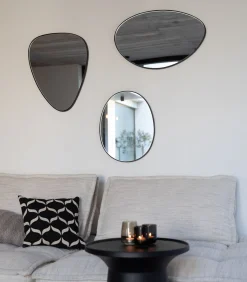 Best Stone Large - Spiegel - Zwart Spiegels