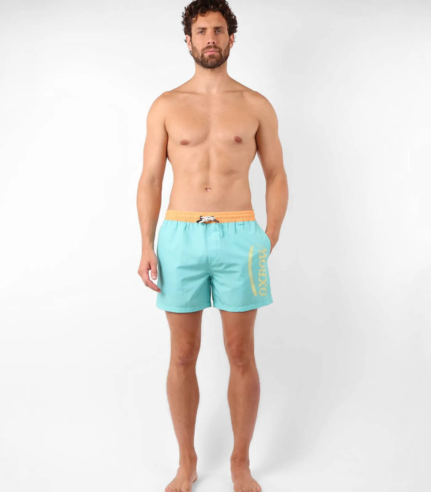 Discount Strand korte stretch grafische print BEACHBREAK Heren Badmode