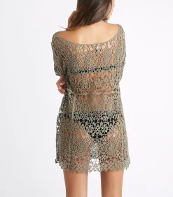 Online STRANDKLEDING JURK Kaki MOLLY DREAMLAND DAMES Badmode