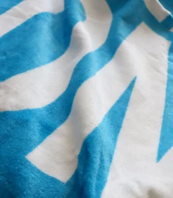 Strandlaken met fluwelen opdruk 100% katoen, OM ALLEZ Handdoeken