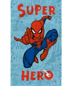 Hot Strandlaken met print, 100% katoen, SPIDERMAN HOME SKETCHES Handdoeken