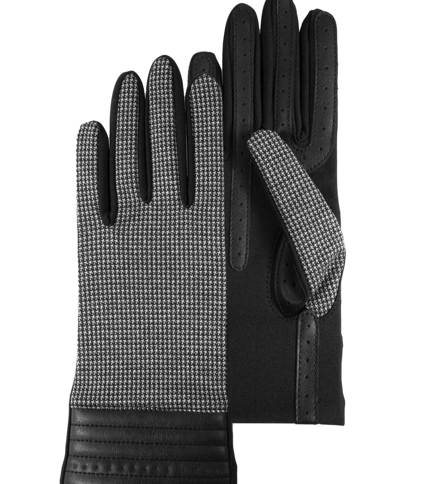 New Stretch handschoenen in houndstooth voor dames DAMES Handschoenen