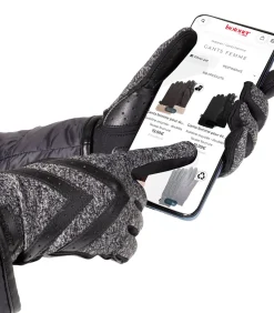 New Stretch handschoenen in houndstooth voor dames DAMES Handschoenen