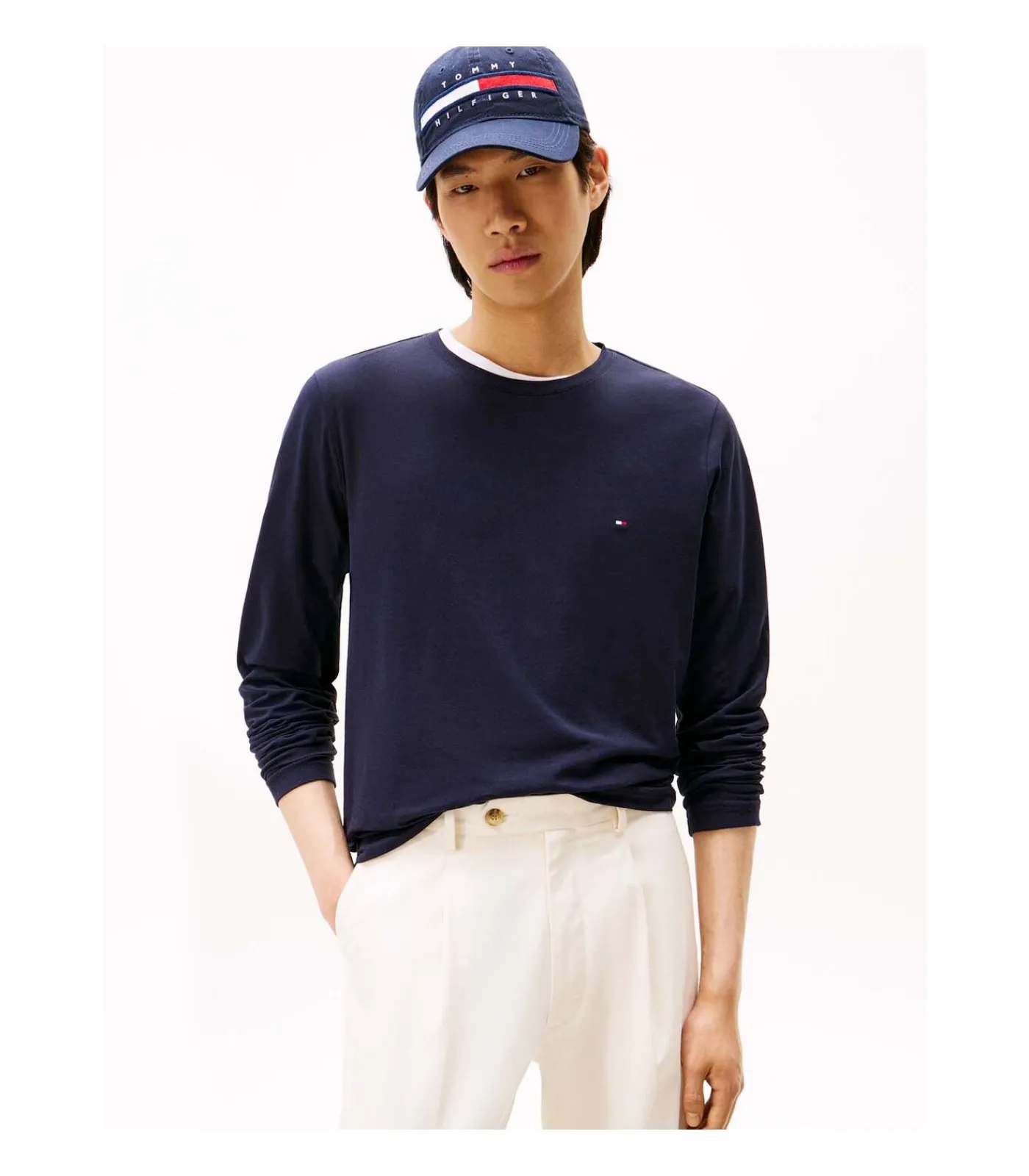 New Stretch Slim Fit Lon Heren T-Shirts & Polo's