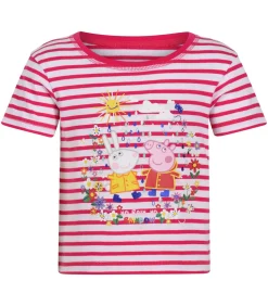 Kinderen Regatta STRIPE - T-shirt - Oud Roze