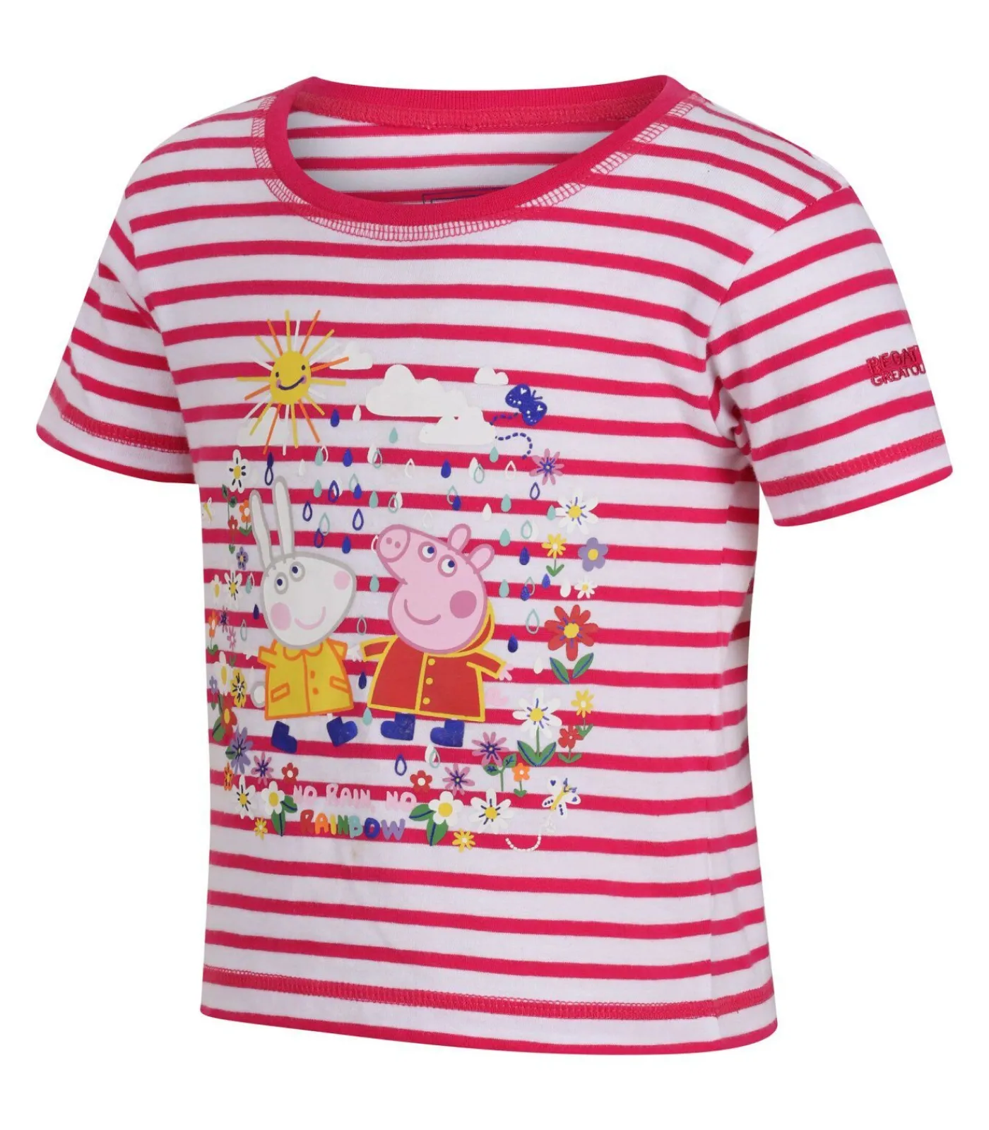 Kinderen Regatta STRIPE - T-shirt - Oud Roze