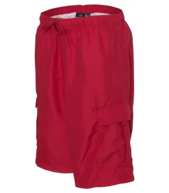 Heren Burnside STRIPED - Zwembroek - Rood