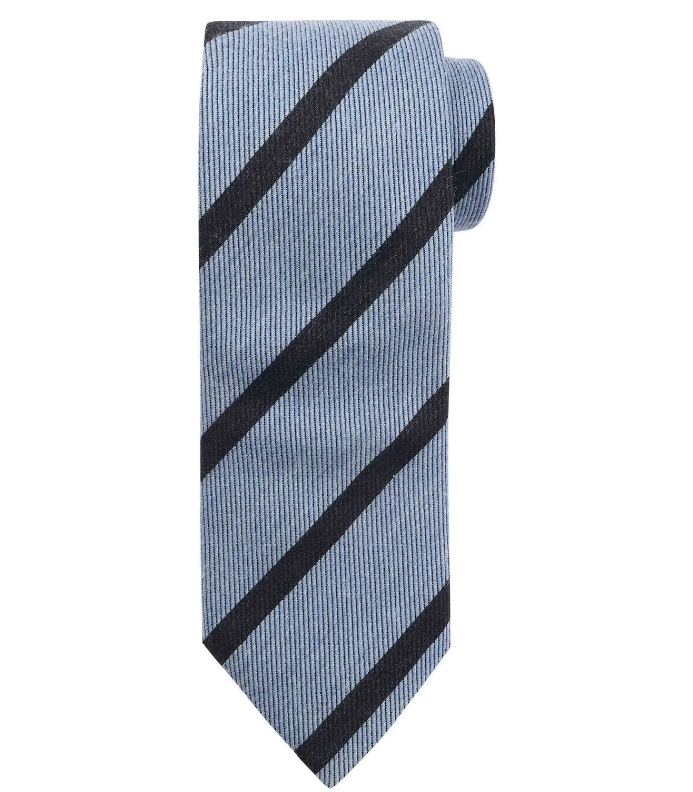 New Stropdas Wol Blend Strepen Lichtblauw Heren Kostuums & Blazers