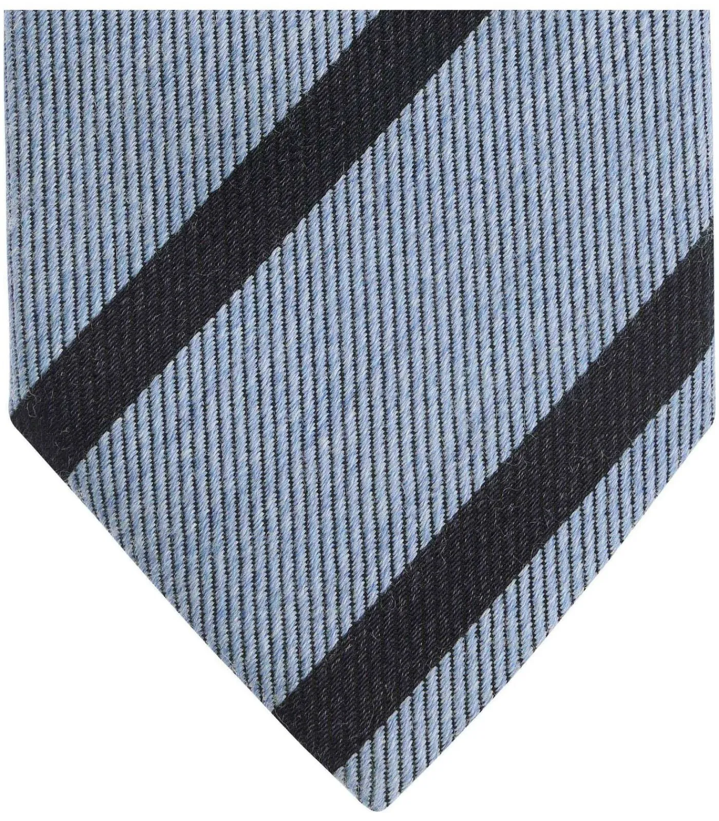 New Stropdas Wol Blend Strepen Lichtblauw Heren Kostuums & Blazers