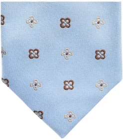 Online Stropdas Zijde Bloem Blauw Heren Kostuums & Blazers