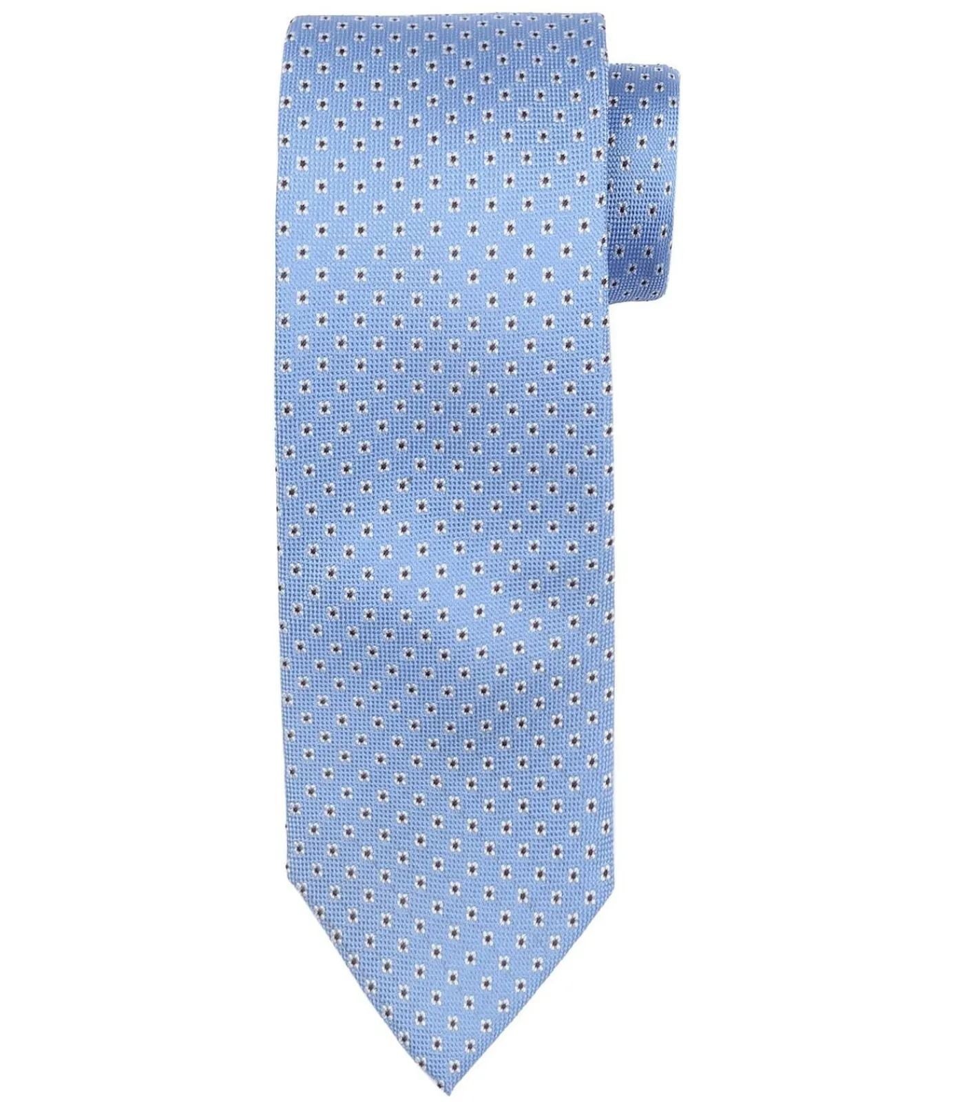 Heren Suitable Stropdas Zijde Bloem Blauw