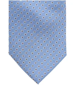 Heren Suitable Stropdas Zijde Bloem Blauw