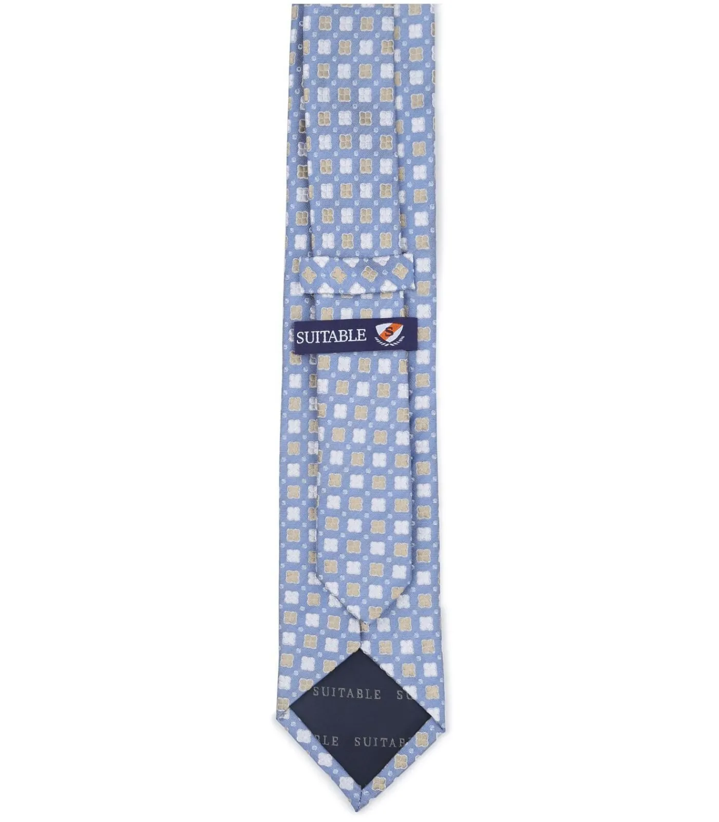 Stropdas Zijde Bloem Blauw Heren Kostuums & Blazers